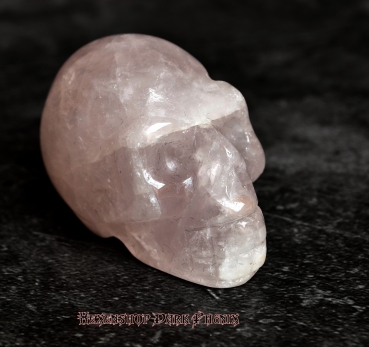 Hexenshop Dark Phönix Rosenquarz Kristallschädel Chors Totenkopf Halbedelstein